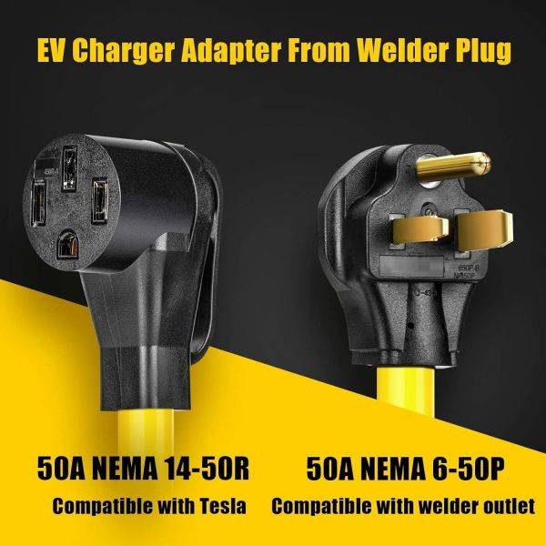 Welder Power Adapter Cord Sets 50 NEMA 6 50P To 50 NEMA 14 50R