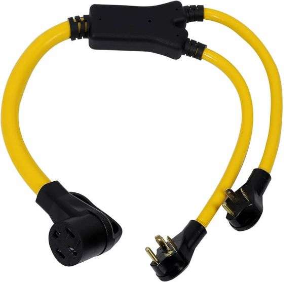 RV Adapter Cord Sets 30 NEMA TT 30P X2 To 50 NEMA 14 50R 125V